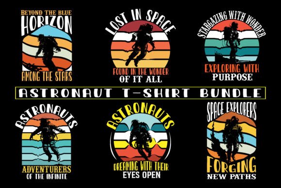 Astronaut Graphics for T-Shirt Designs