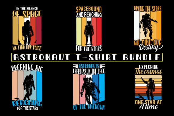 Astronaut in Galaxy Graphics for T-Shirt Designs