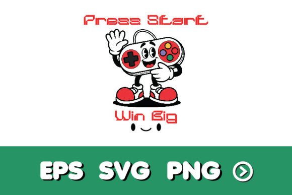 Game Controller SVG Mascot: Graphics for T-Shirt Designs