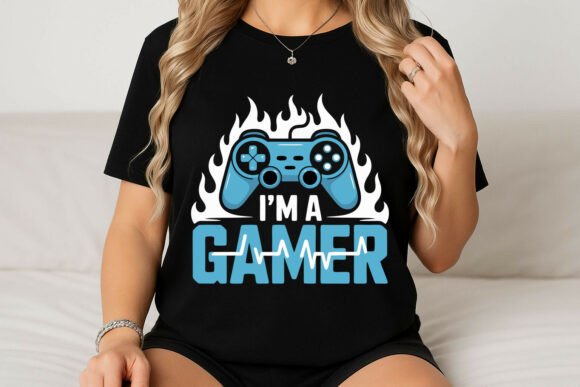 Gamer Controller Illustration for Graphics & T-Shirt Designs