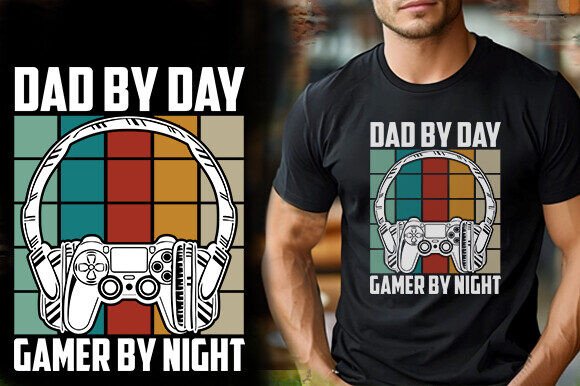 Gamer Dad Graphics for T-Shirt Designs