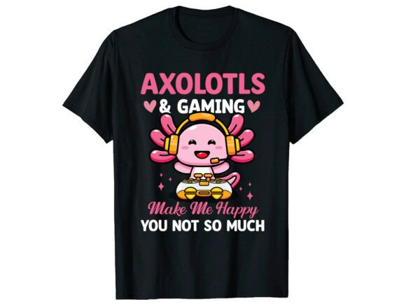 Gaming Axolotl T-Shirt Graphics Review