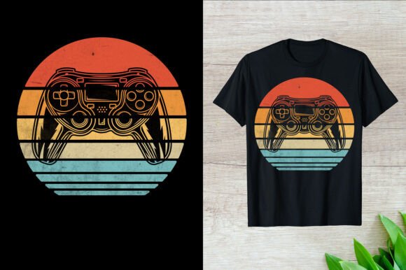 Gaming Retro T-Shirt Graphics for Modern T-Shirt Designs