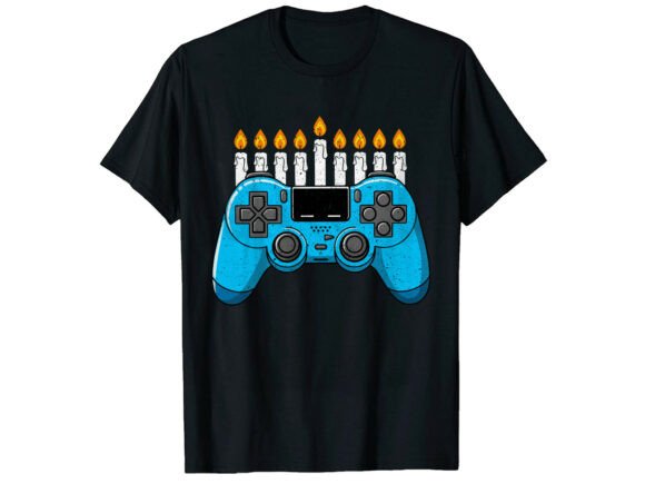 Graphics Review: Funny Hanukkah Gamer T-Shirt Designs