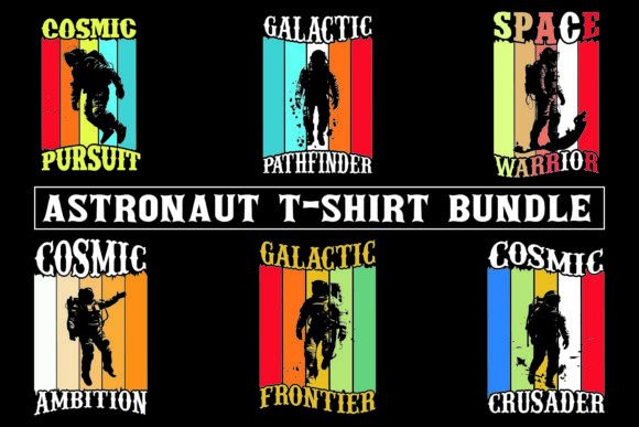 Hand-Drawn Astronaut T-Shirt Art: Graphics for Unique T-Shirt Designs