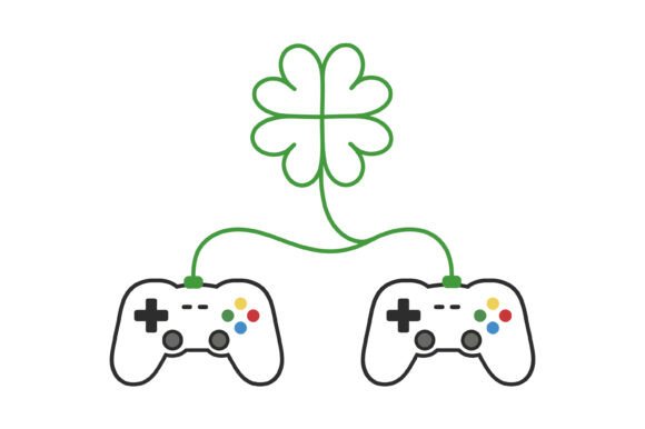 Lucky Gamer Controllers: Graphics for T-Shirt Designs