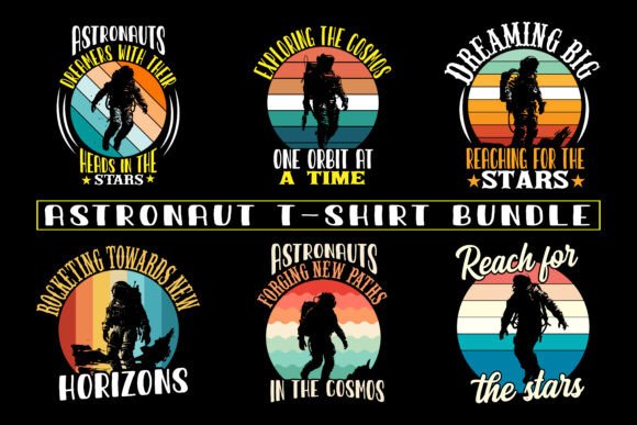 Retro Astronaut T-Shirt Pack Graphics Review