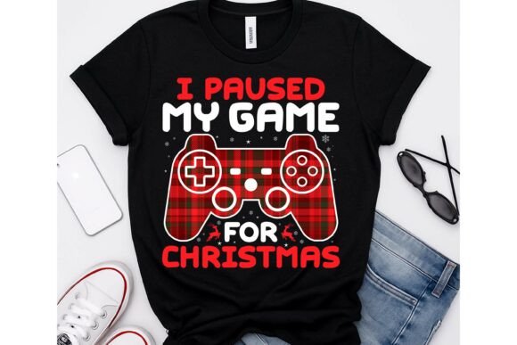 Reviewing the I Paused My Game Christmas PNG for Embroidery
